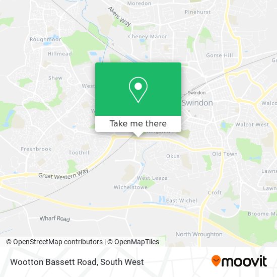 Wootton Bassett Road map