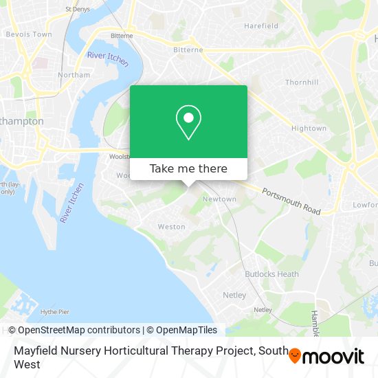 Mayfield Nursery Horticultural Therapy Project map