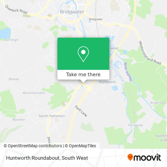 Huntworth Roundabout map