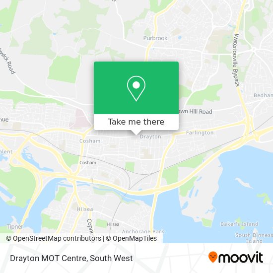 Drayton MOT Centre map