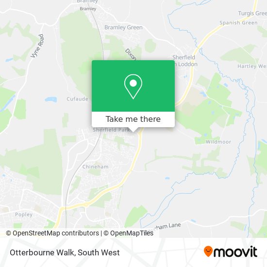 Otterbourne Walk map