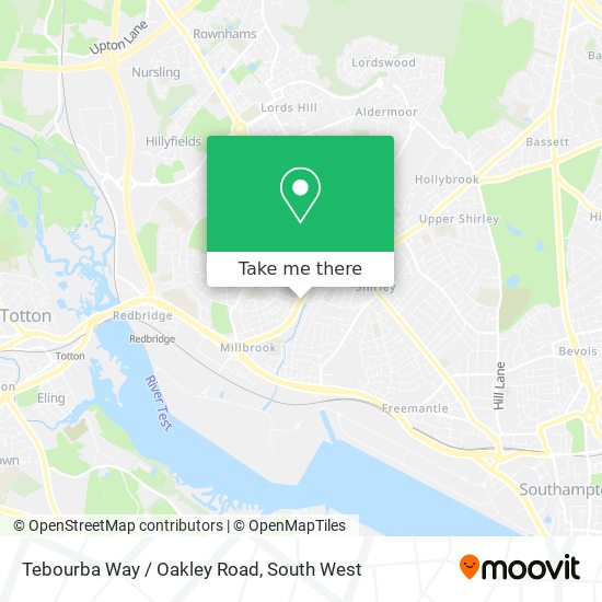 Tebourba Way / Oakley Road map