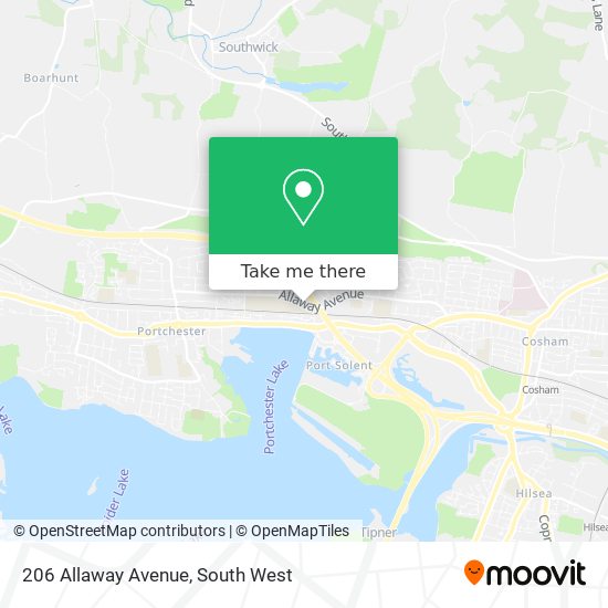 206 Allaway Avenue map