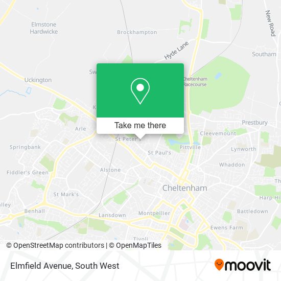 Elmfield Avenue map