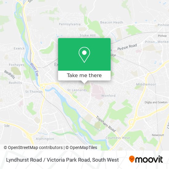 Lyndhurst Road / Victoria Park Road map