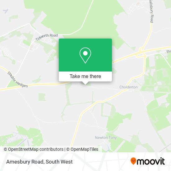 Amesbury Road map