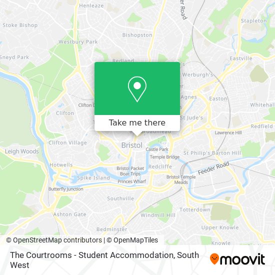 The Courtrooms - Student Accommodation map