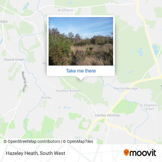 Hazeley Heath map