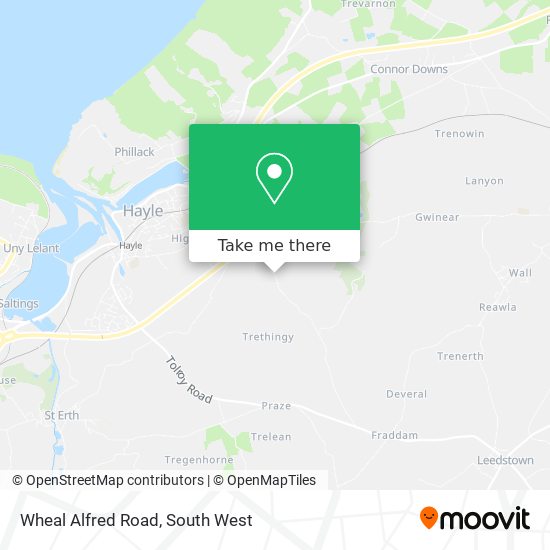 Wheal Alfred Road map
