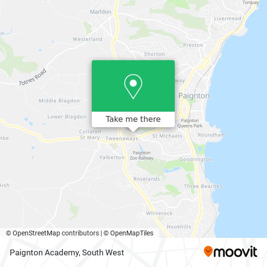 Paignton Academy map