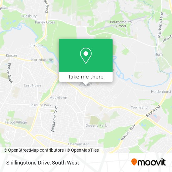 Shillingstone Drive map