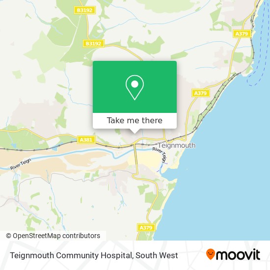 Teignmouth Community Hospital map