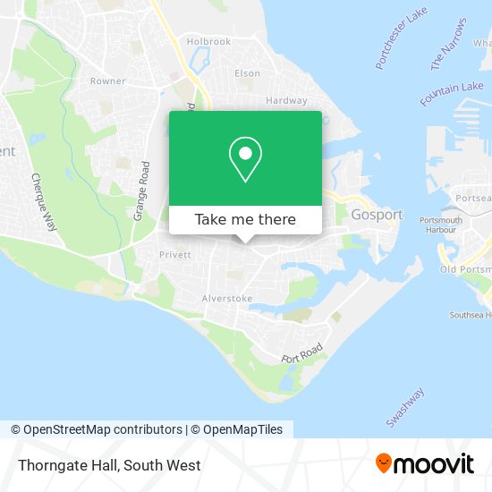 Thorngate Hall map