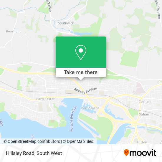 Hillsley Road map