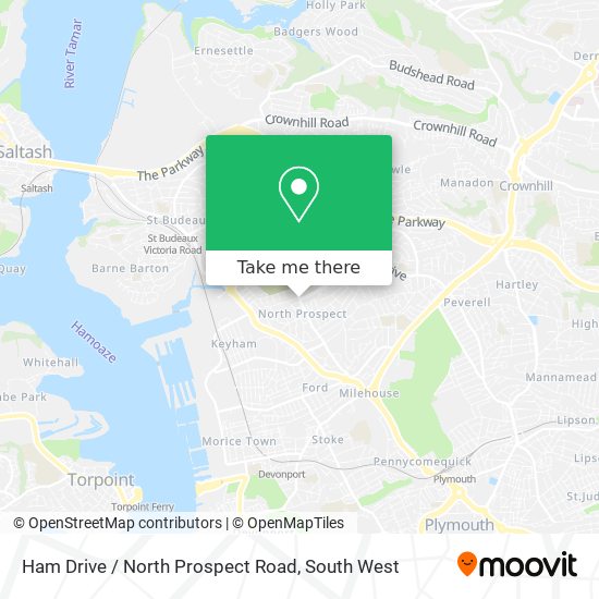 Ham Drive / North Prospect Road map