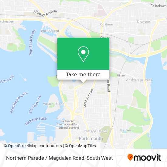 Northern Parade / Magdalen Road map