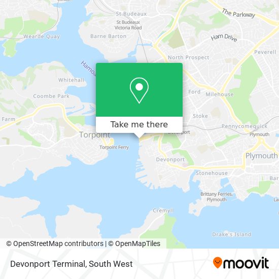 Devonport Terminal map