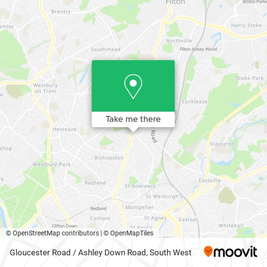 Gloucester Road / Ashley Down Road map