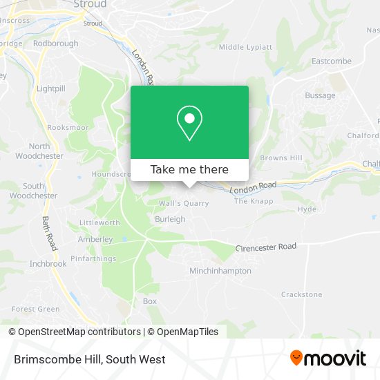 Brimscombe Hill map