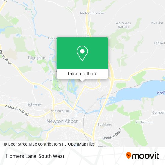 Homers Lane map