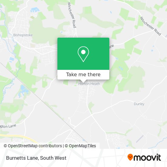 Burnetts Lane map