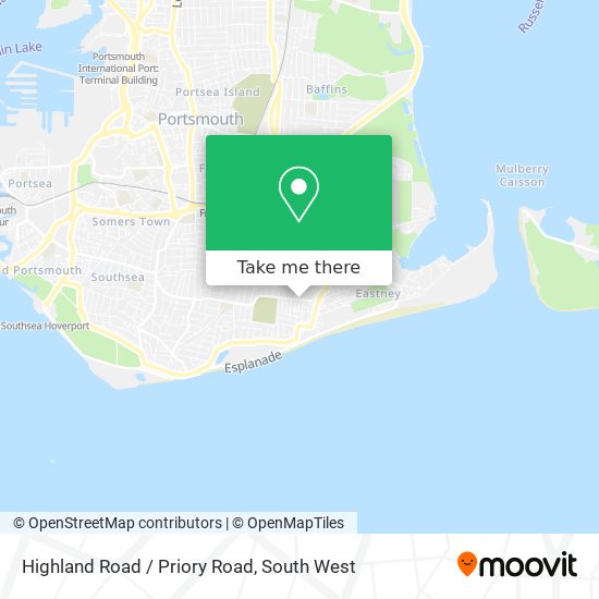 Highland Road / Priory Road map