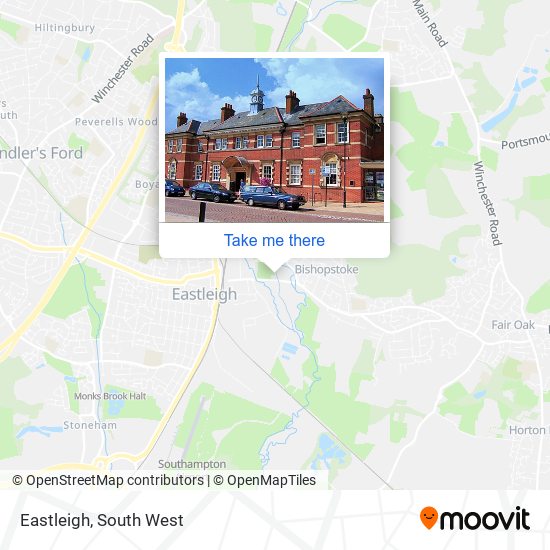 Eastleigh map