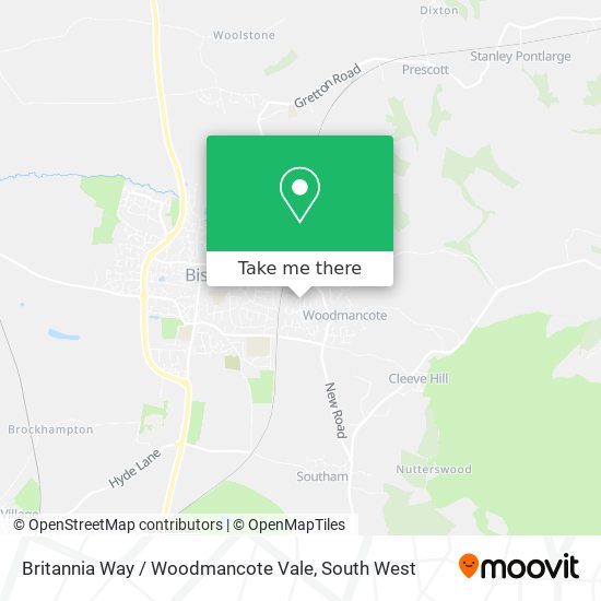 Britannia Way / Woodmancote Vale map