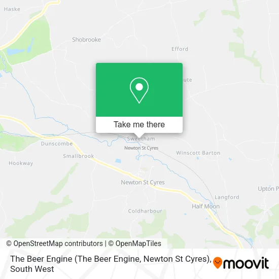The Beer Engine (The Beer Engine, Newton St Cyres) map