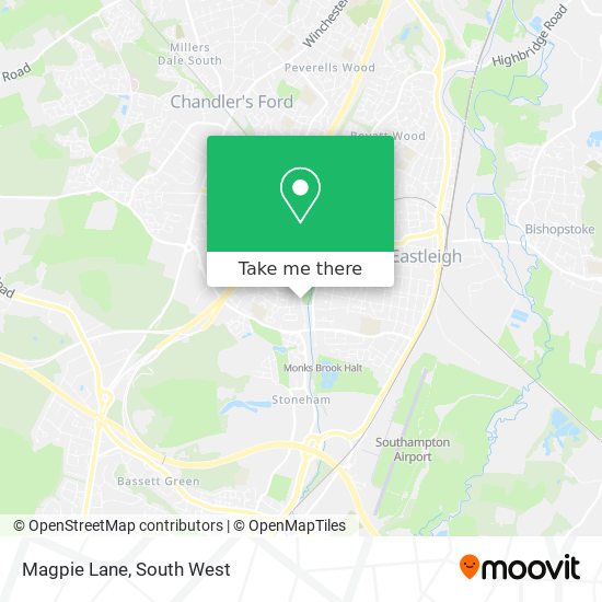 Magpie Lane map