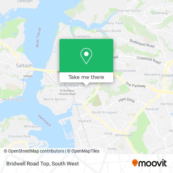 Bridwell Road Top map