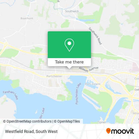 Westfield Road map