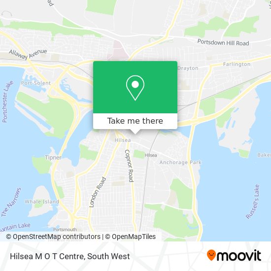 Hilsea M O T Centre map