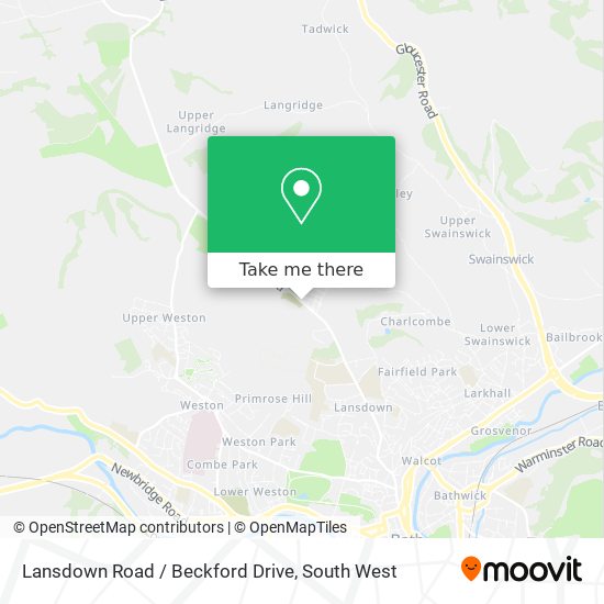 Lansdown Road / Beckford Drive map