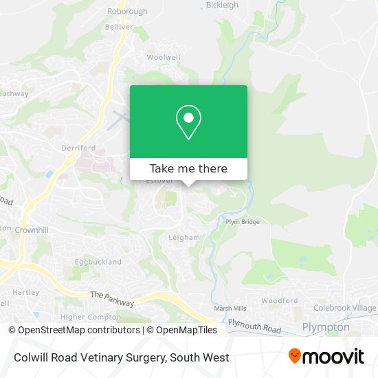 Colwill Road Vetinary Surgery map