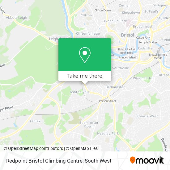 Redpoint Bristol Climbing Centre map