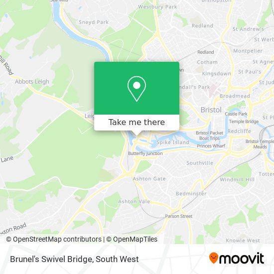 Brunel's Swivel Bridge map