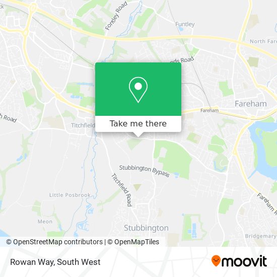Rowan Way map