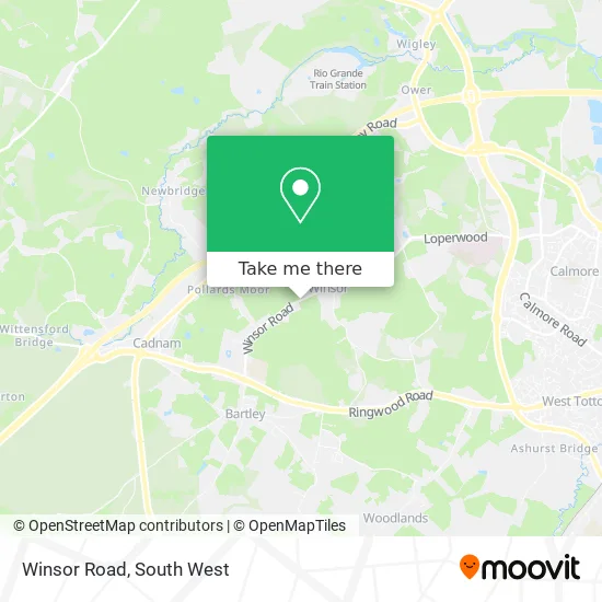 Winsor Road map