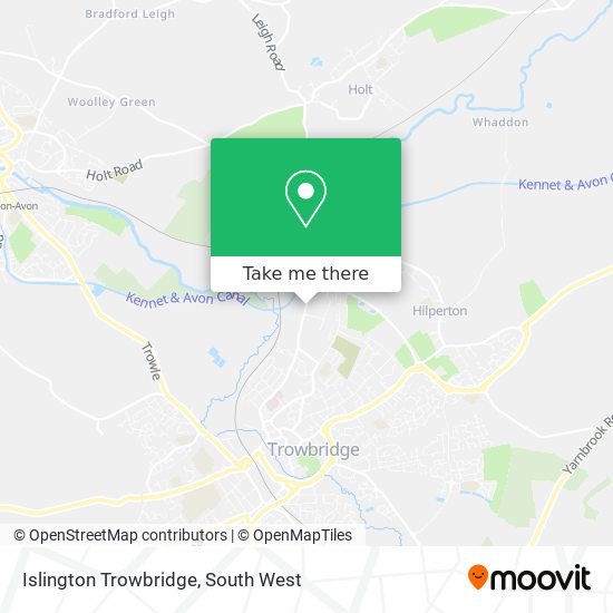Islington Trowbridge map