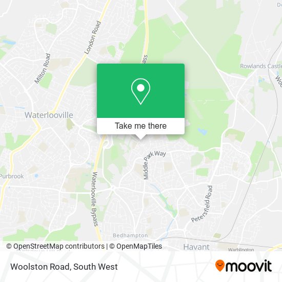 Woolston Road map