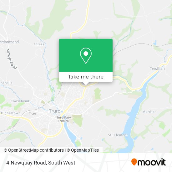 4 Newquay Road map
