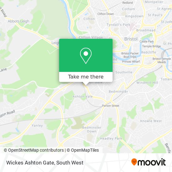 Wickes Ashton Gate map