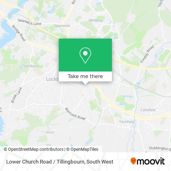 Lower Church Road / Tillingbourn map