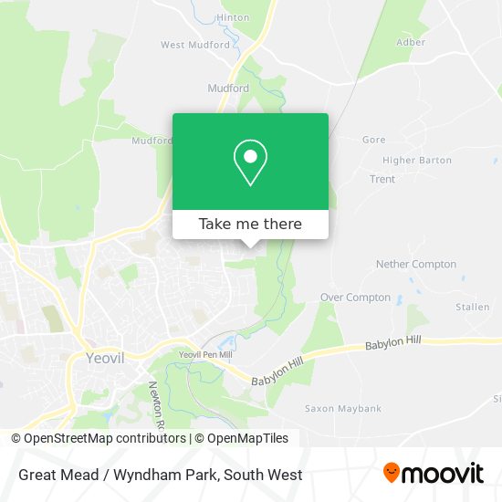 Great Mead / Wyndham Park map