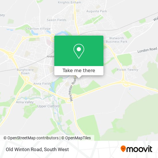 Old Winton Road map