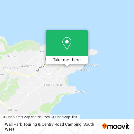 Wall Park Touring & Centry Road Camping map
