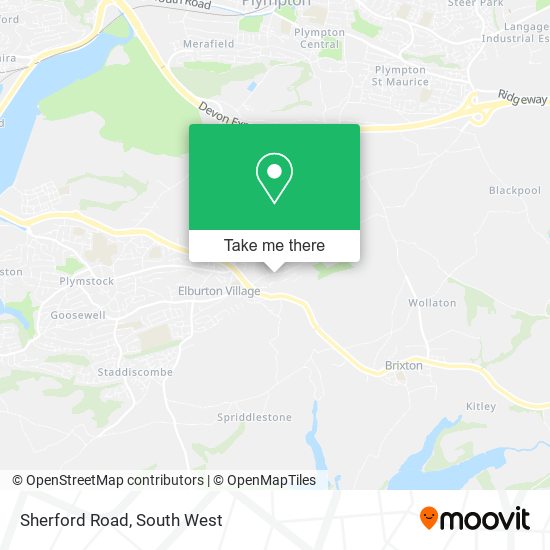 Sherford Road map