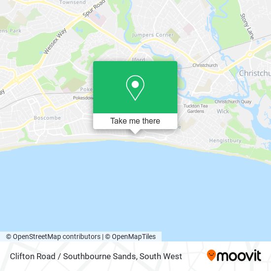 Clifton Road / Southbourne Sands map