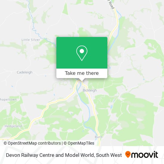 Devon Railway Centre and Model World map